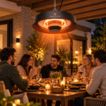 Calefactor Infrarrojo Halógeno Colgante de 2000 W para Interior y Exterior - Imagen 4